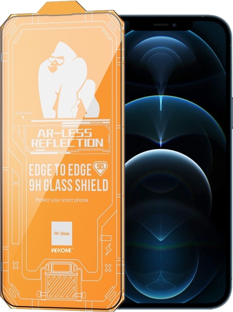 Für iPhone 12 Pro Max WK WTP-069 King Kong Kong Vacha 9D Curved AR HD Tempered Glass Film (Schwarz)
