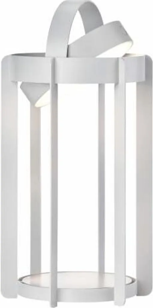 Lanterne de Table LED Firefly Soft Grey - Idéal pour Terrasse et Balcon - 9
