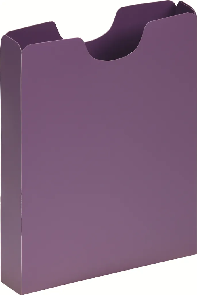 Organiseur de bureau A4 lilas pour cahiers - Boîte PAGNA format portrait