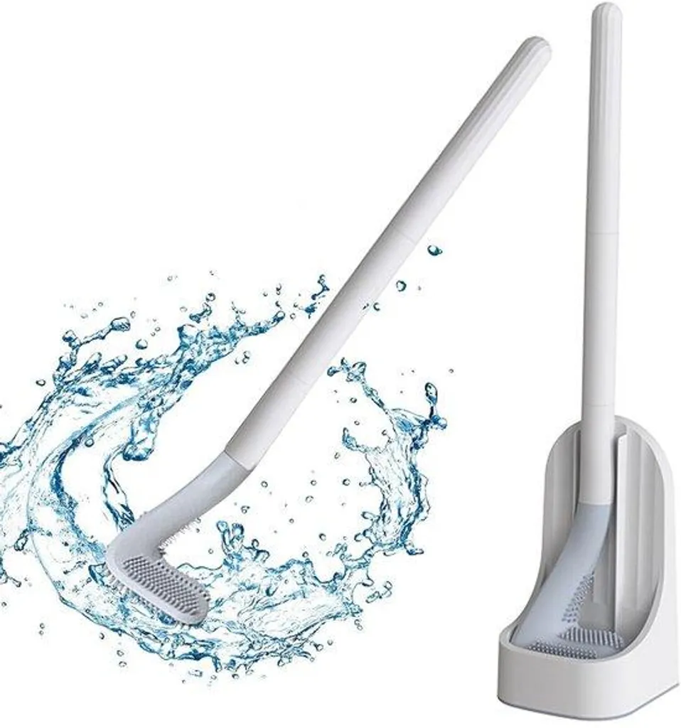 Lave-dos en silicone flexible et support mural sans perçage pour bain