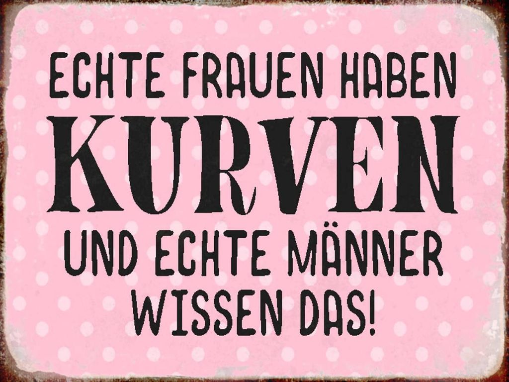 vianmo Holzschild 30x40 cm echte Frauen haben Kurven Männer