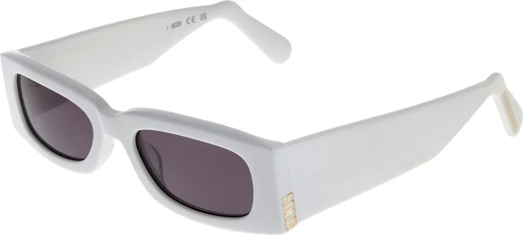 GCDS GD0020 Lunettes de soleil blanches anti-éblouissement confort 52