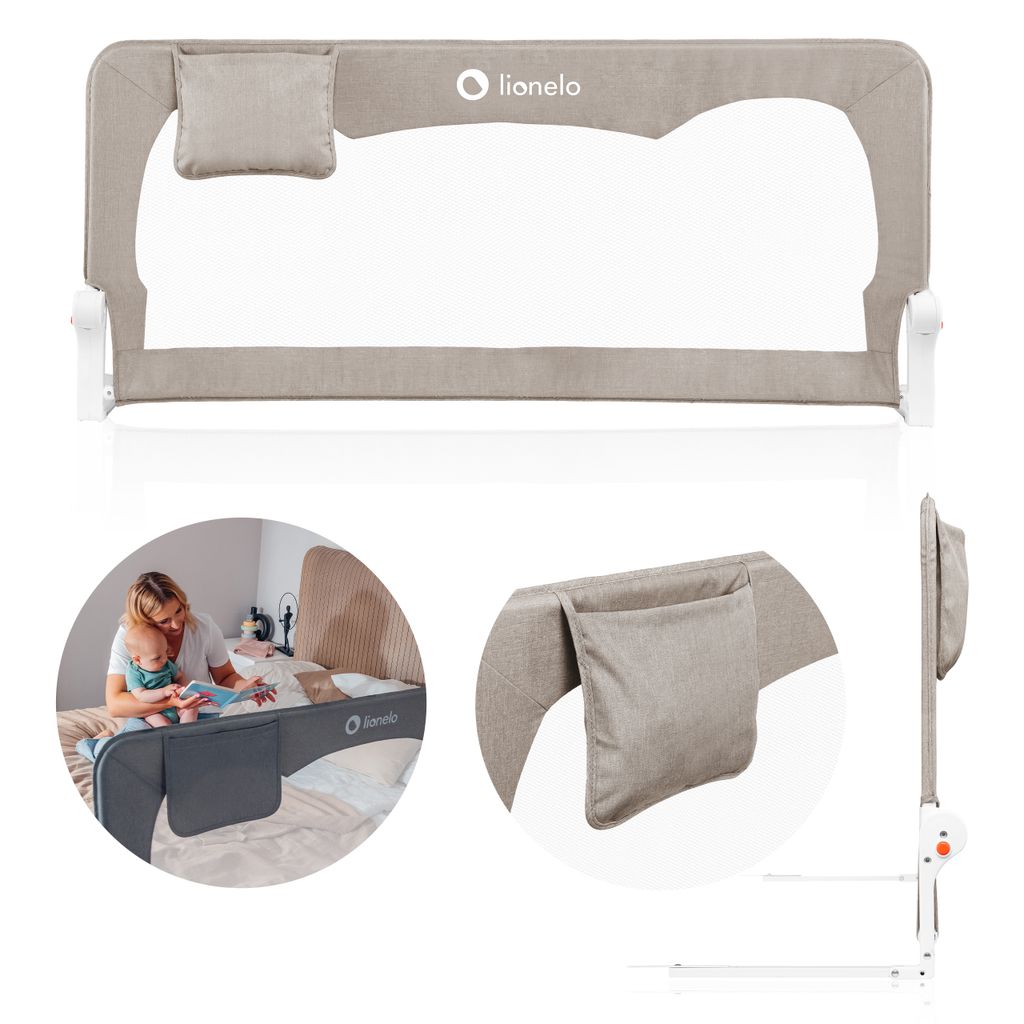 LIONELO Hanna zábrana na posteľ 150 cm x 66 cm, skladacia o Obrázok produktu 