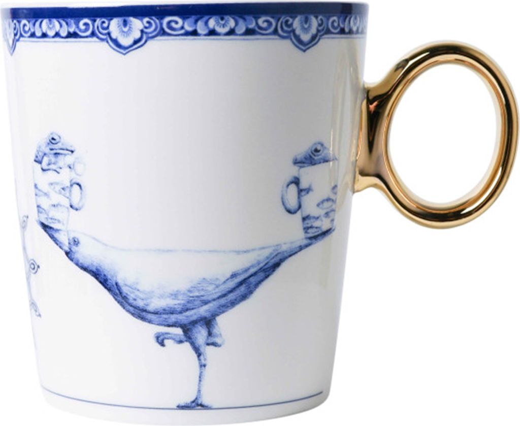 Heinen Delfts Blauw - RH1011 - Tasse, Sternzeichen, Waage, Keramik, 300ml