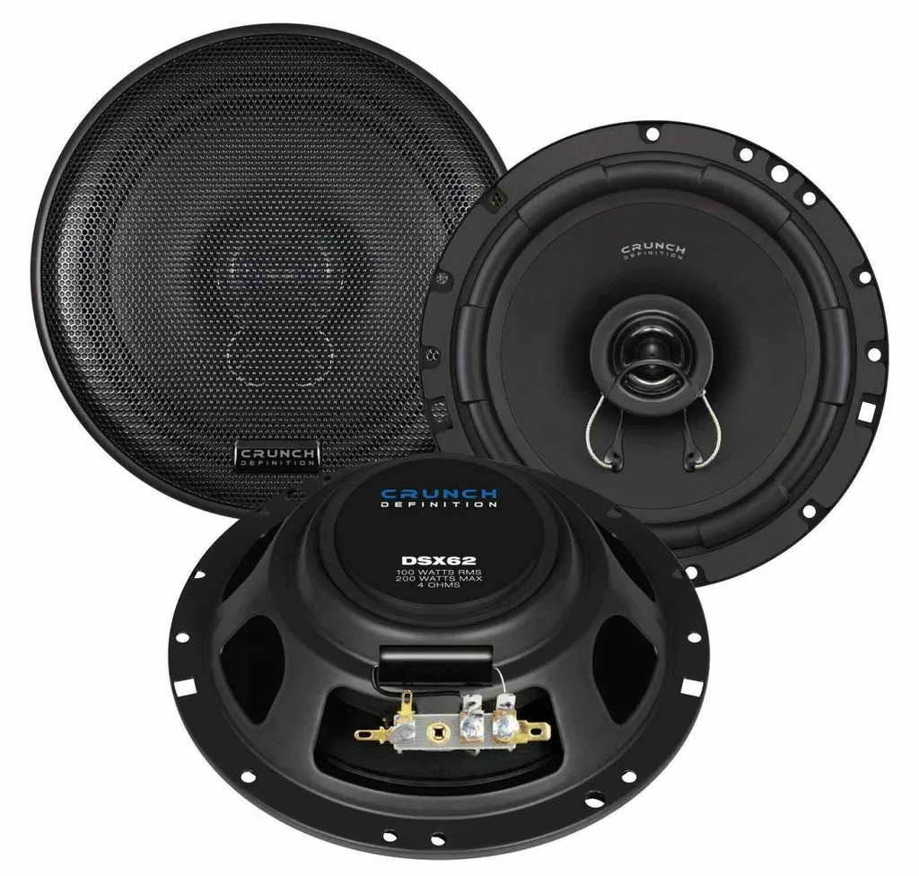 Kit Enceintes Auto 16,5cm Crunch DSX62 Koax 200W Performance Sonore