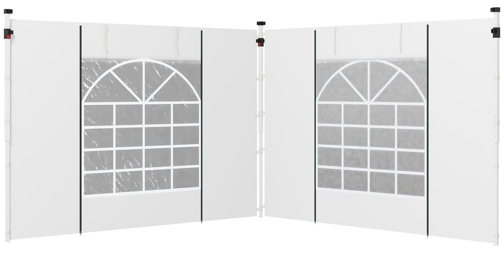 Outsunny 2 Seitenteile Seitenwände für 3x3/3x6m Pavillon Produktbild 