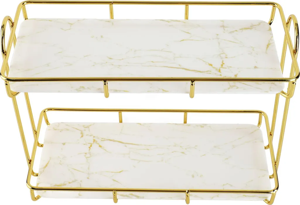 Étagère de rangement pour éviter le désordre sur le lavabo de bain