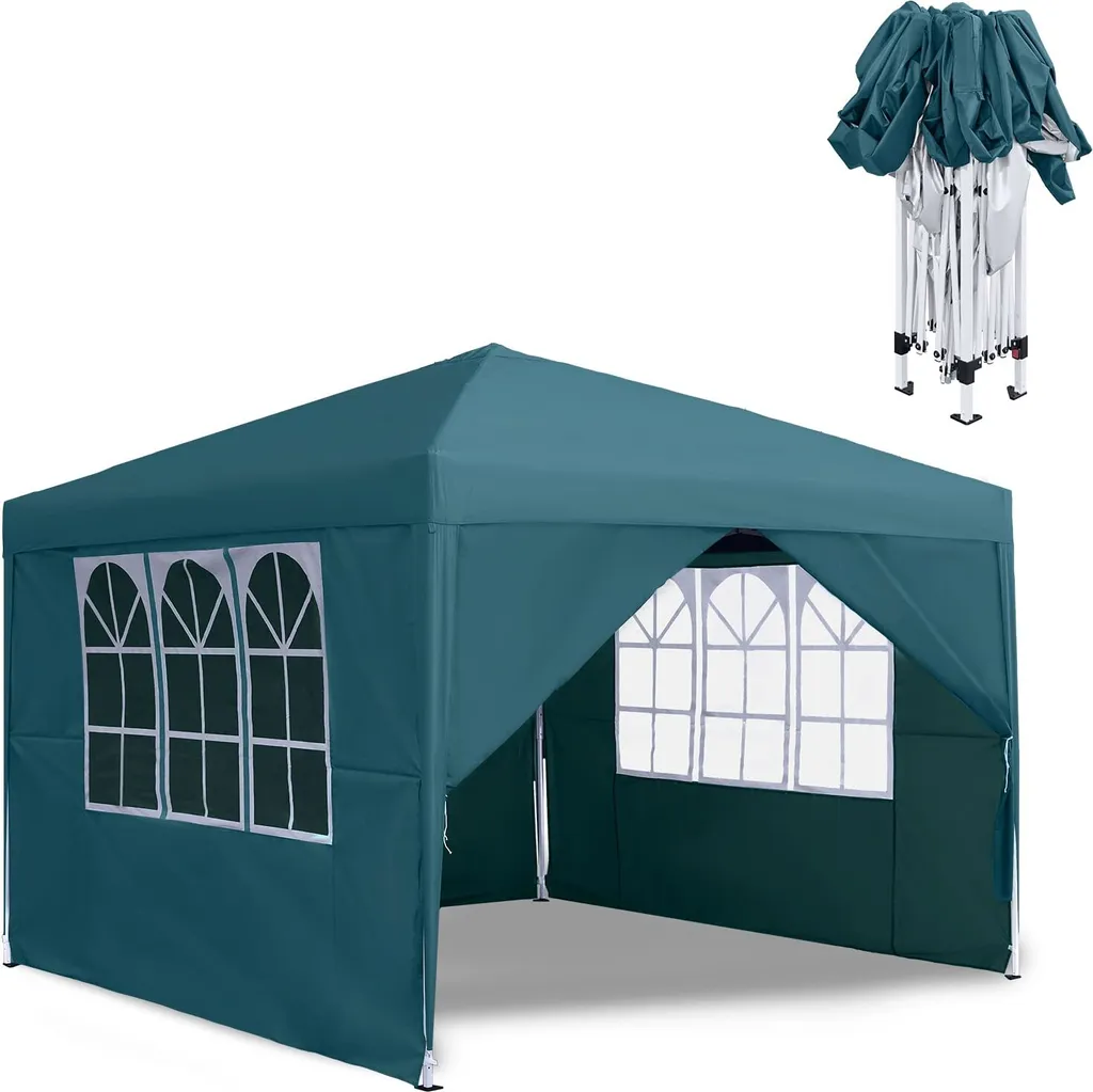 Tente de réception étanche et stable 3x3m pour hiver avec sac transport