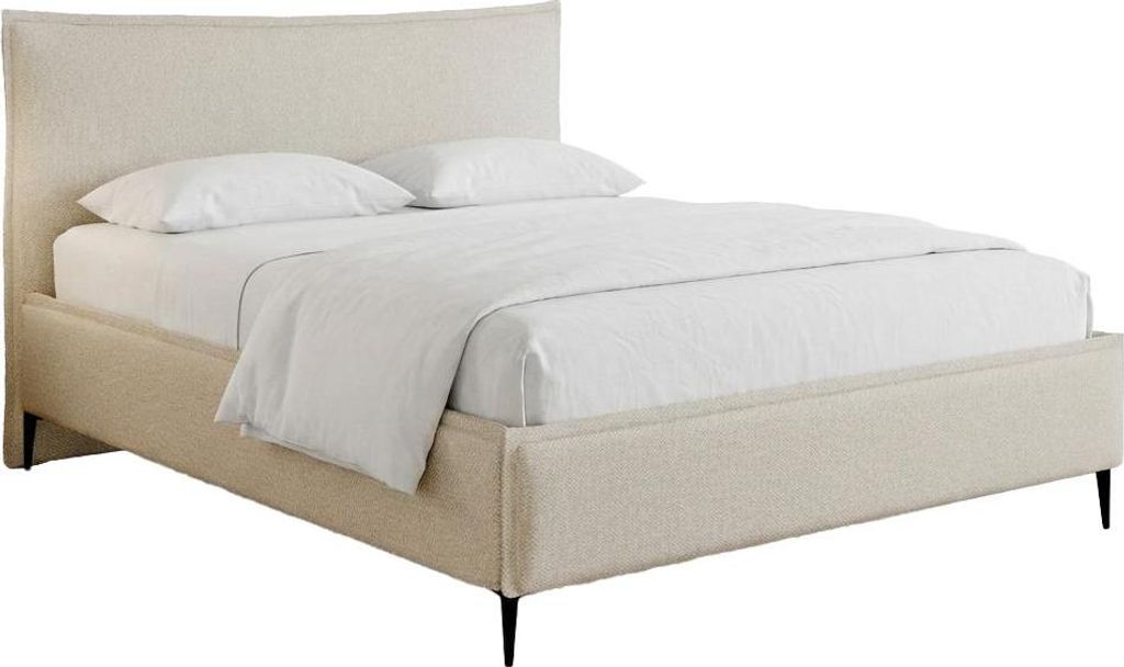 MNUUO Polsterbett CELLEO mit Bettkasten Beige 200 x 200 cm Produktbild 
