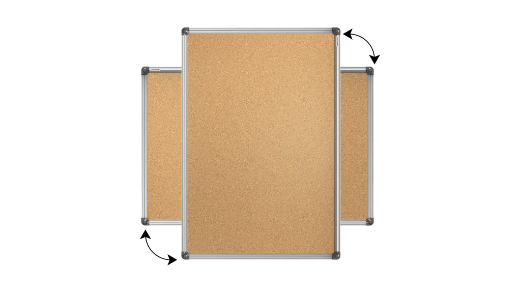Bacheca in sughero (cornice in alluminio) 120x90 cm - 16