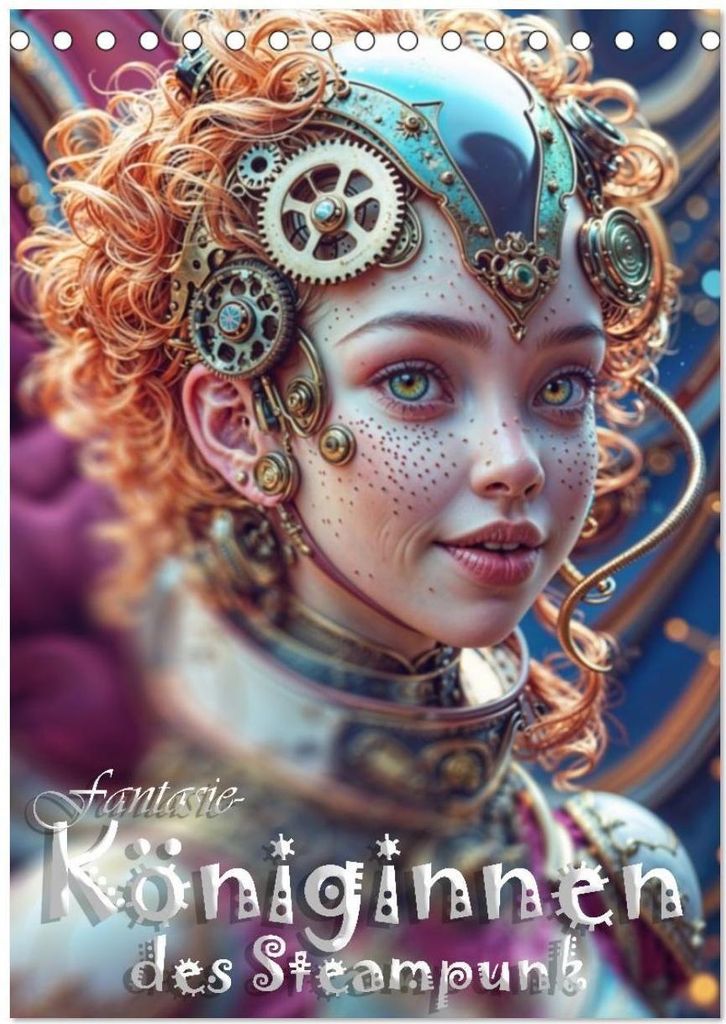 Fantasie-Königinnen des Steampunk - Digitale Kunst (Tischkalender 2026 DIN A5 hoch), CALVENDO Monatskalender