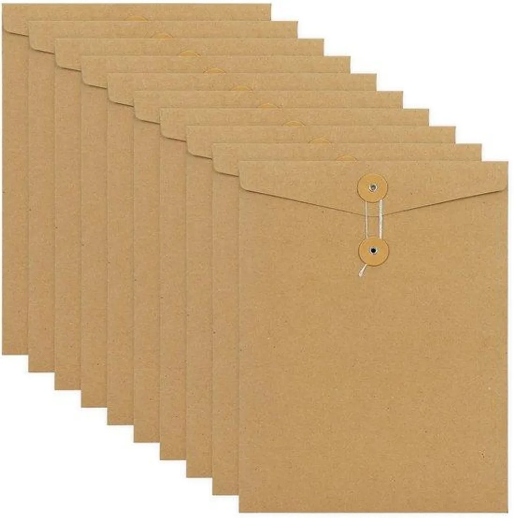 Dossier A4 kraft anti-désordre avec intercalaires et tasses de rangement