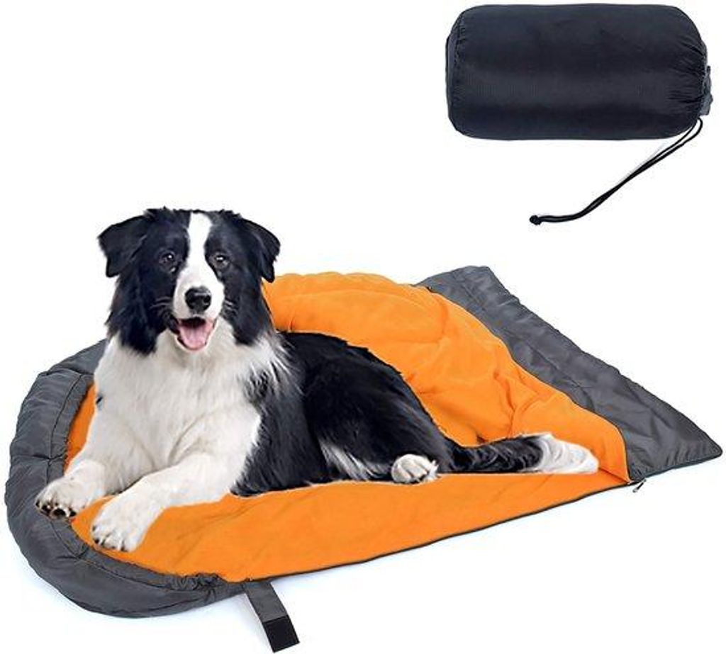 Hunde Schlafsack für Hunde Haustiere Wärmer Wasserfest Hunde Schlafsack Rucksack Faltbar Leicht Hunde Waschbar Reisebett für Camping Wandern Dra...