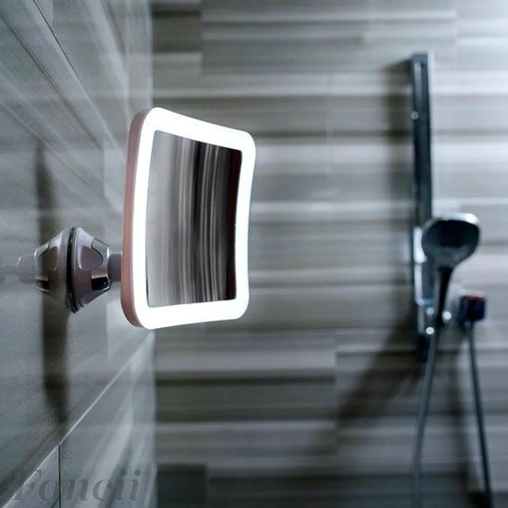Miroir d'éclairage LED compact grossissement 10x 163mm pour voyage