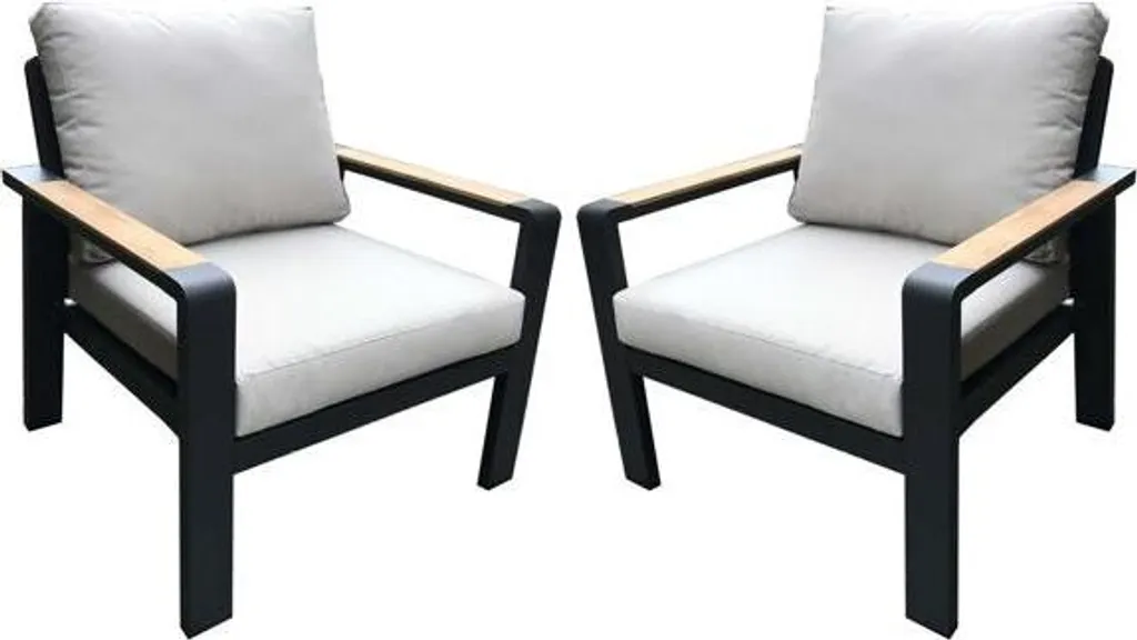 Fauteuils Duo Rotterdam pour Terrasse et Balcon - Set de 2 Mobiliers