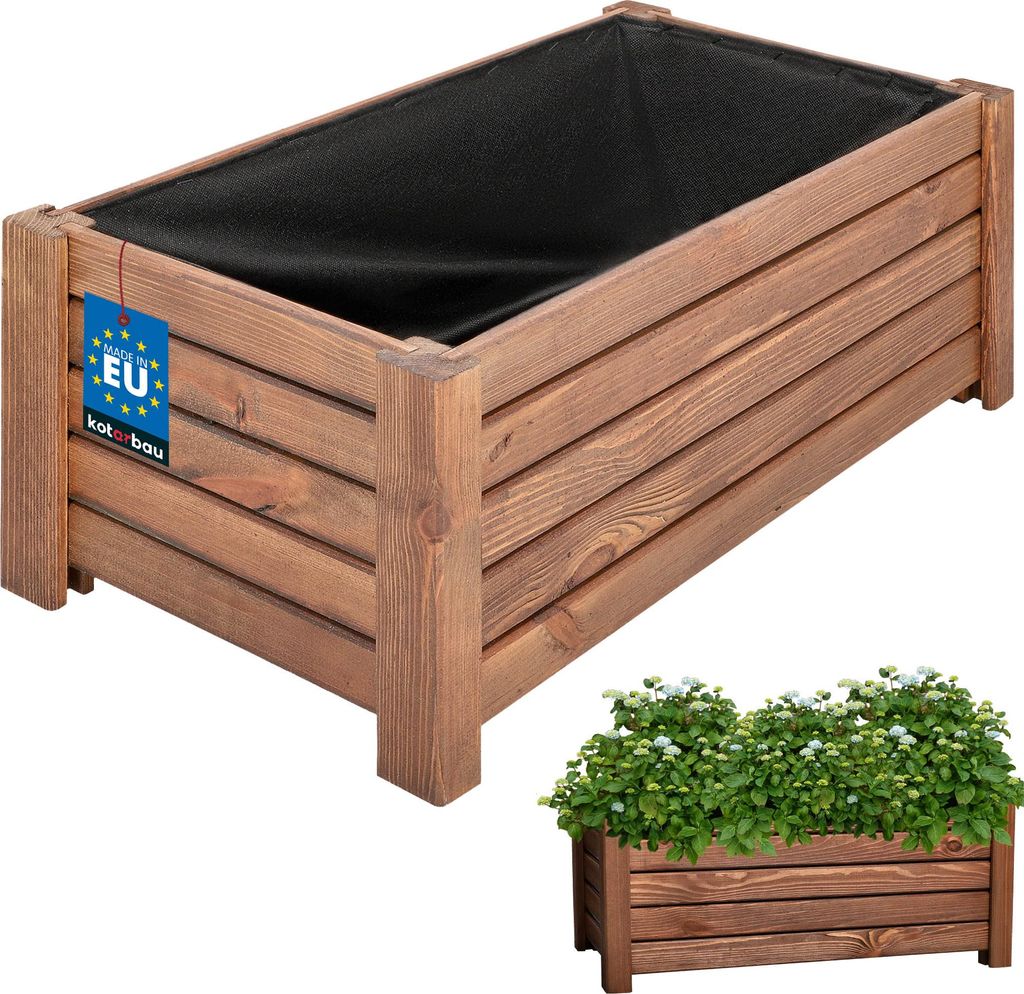 KOTARBAU® Donica Skrzynka Drewniana 60 x 33 x 25 cm Zdjęcie produktu 