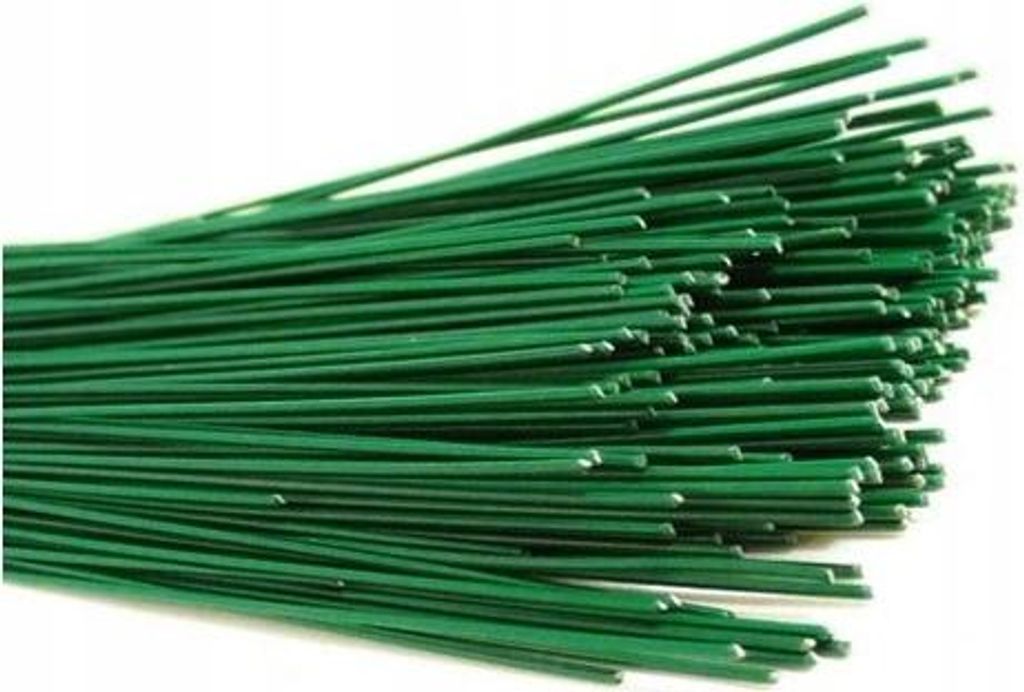 Fil métallique pour fleuristerie, vert, diamètre 1,6 mm, 1 Image du produit 