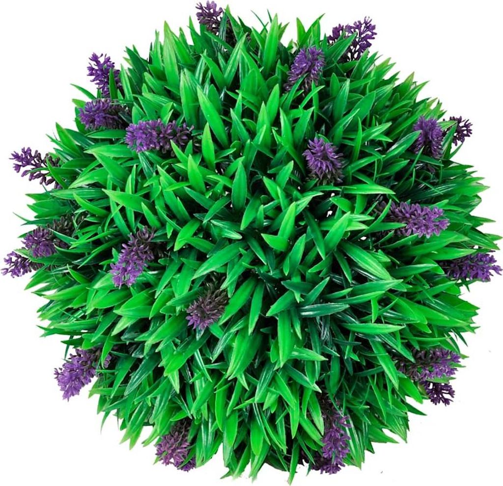 vidaXL Künstliche Buchsbaumkugel mit Lavendel 2 Stk. 30 cm