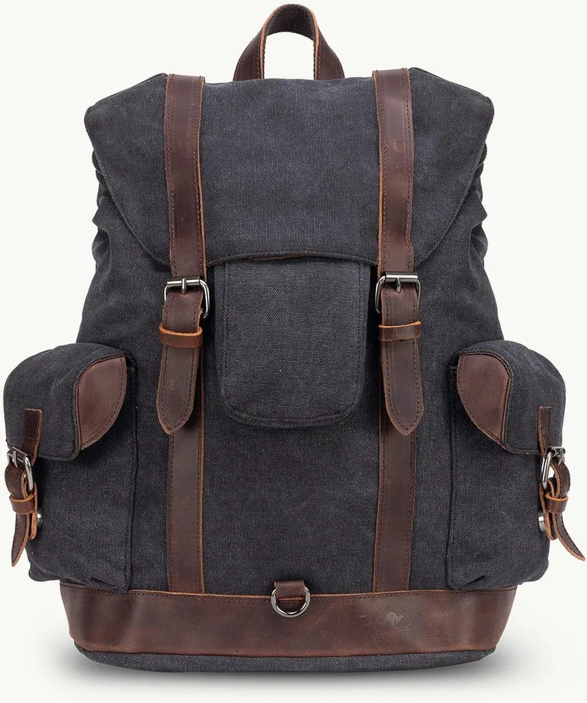 Sac à dos de jour en toile Canvas : SCIPPIS Wanderlust Backpack Noir