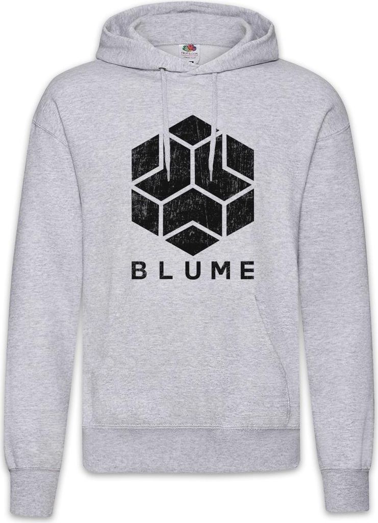 Urban Backwoods Blume, Herren Hoodie, Farbe: Hellgrau, Größe: XL