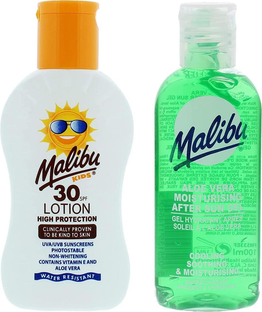 Malibu Kinder-Schutzbalsam LSF 30 100 ml + Aloe After Sun 100 ml