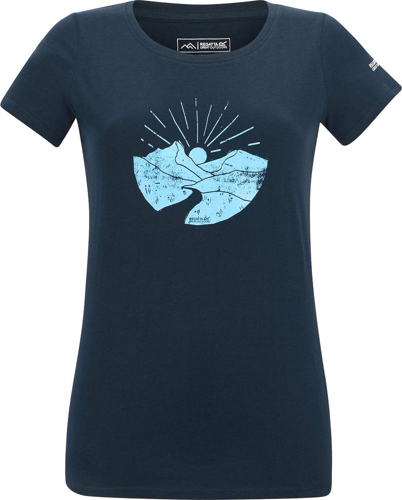 Regatta - "Breezed" T-Shirt für Damen RG12702 (44 DE) (Marine)