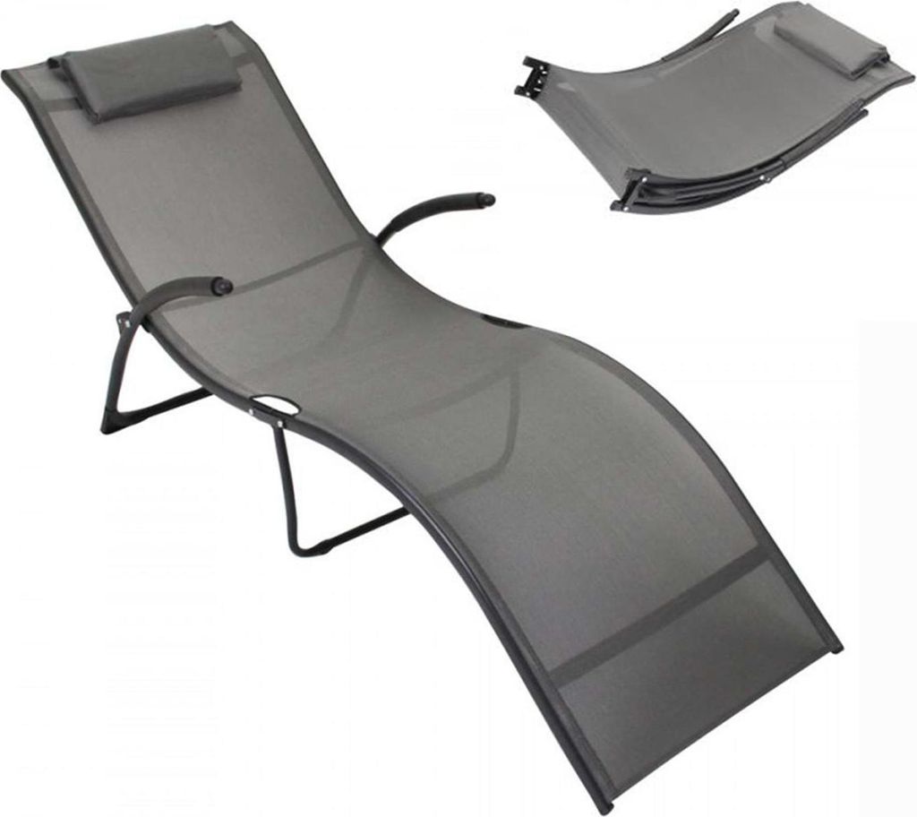 Calypso opvouwbaar ligbed metaal/textil