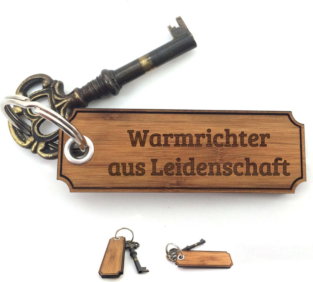 Mr. & Mrs. Panda Schlüssel Anhänger Warmrichter - Bambus - Geschenk, Taschenanhänger, schutzengel, Diplom, für tasche, Glücksbringer, Schenken...