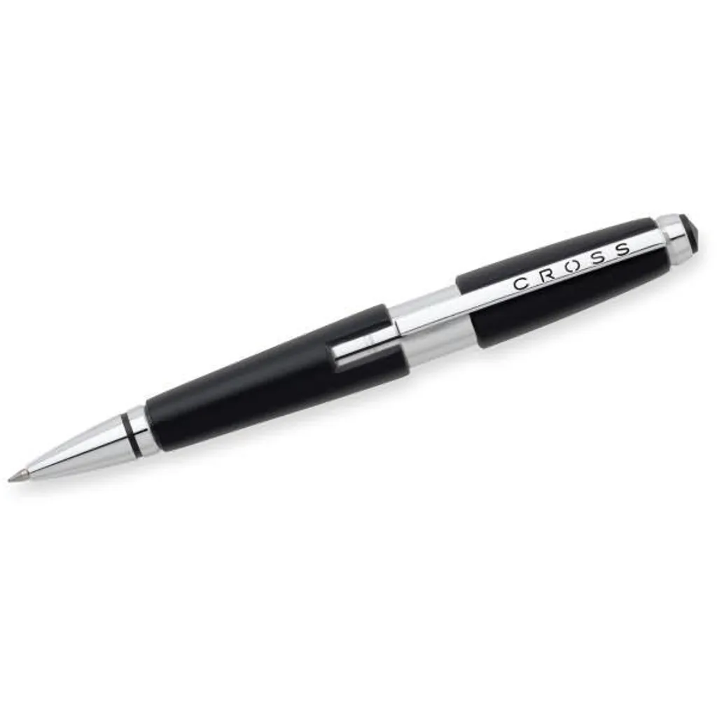 Stylo Roller CROSS Edge Noir rechargeable à encre gel haute fluidité