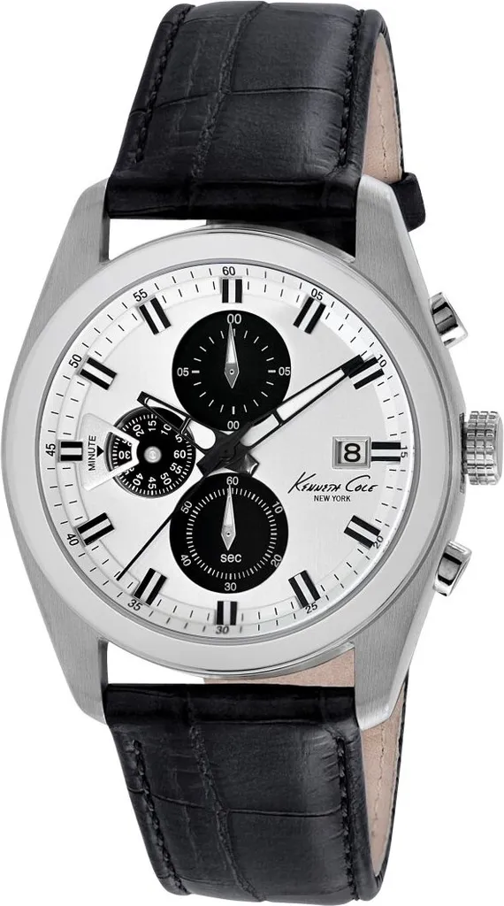 Montre Kenneth Cole Dress Sport homme chronographe noir argent KC8041