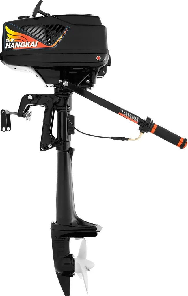 Moteur hors-bord silencieux 2 temps 3,6 CV avec réservoir 1,5L intégré