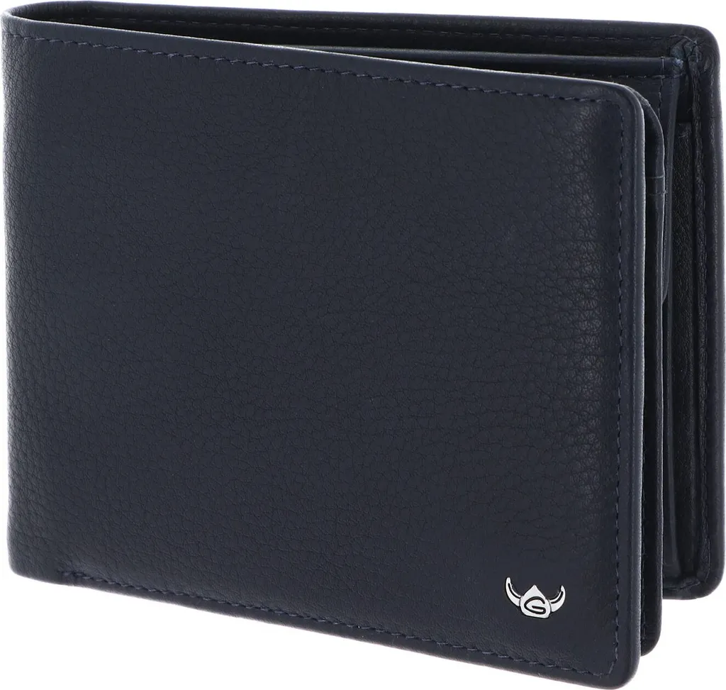 Portefeuille Compact RFID pour Voyage et Quotidien en Cuir Marine