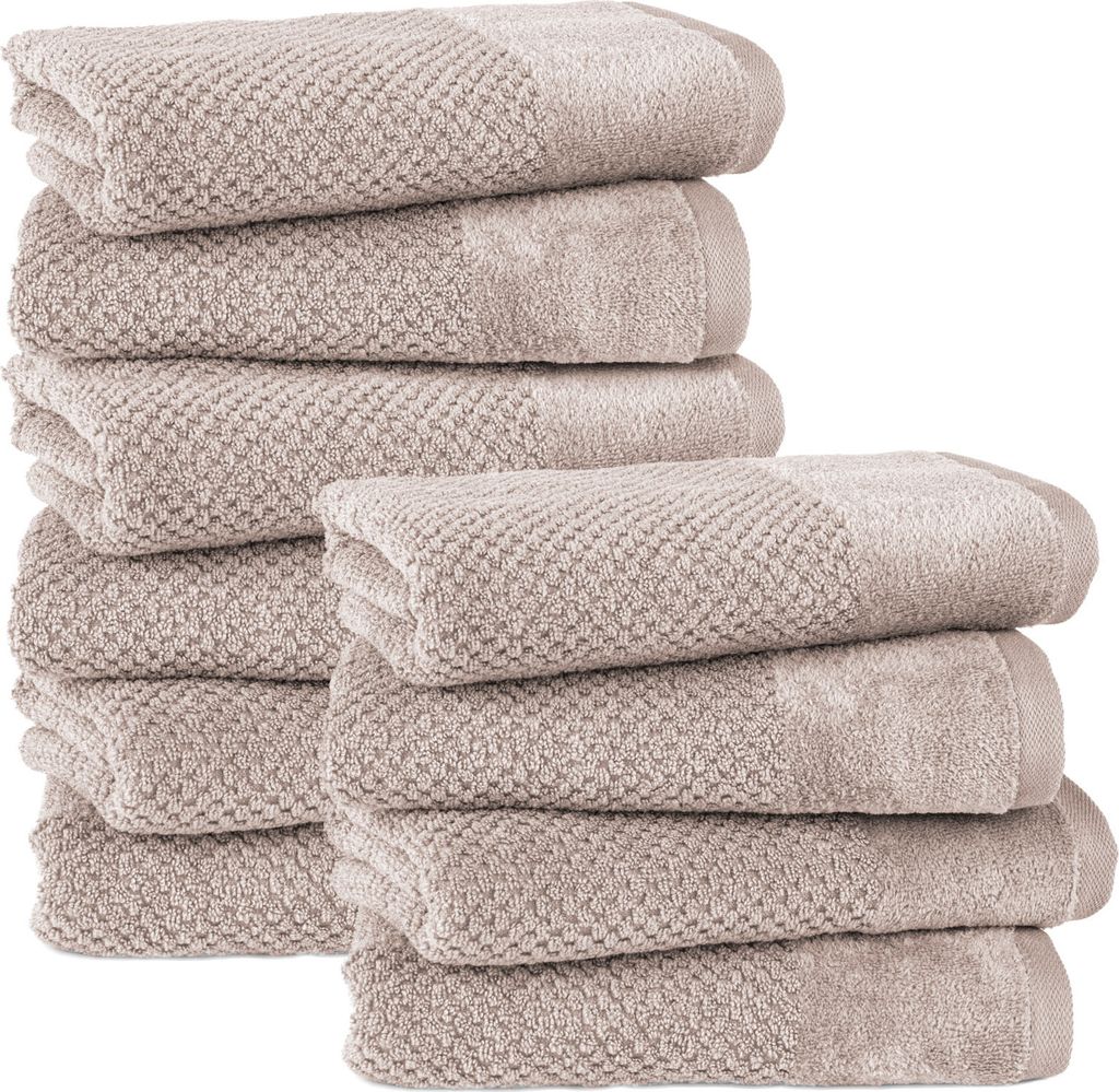 Pure Label 10-TLG Handtücher Set mit Aufhängeschlaufen aus Produktbild 