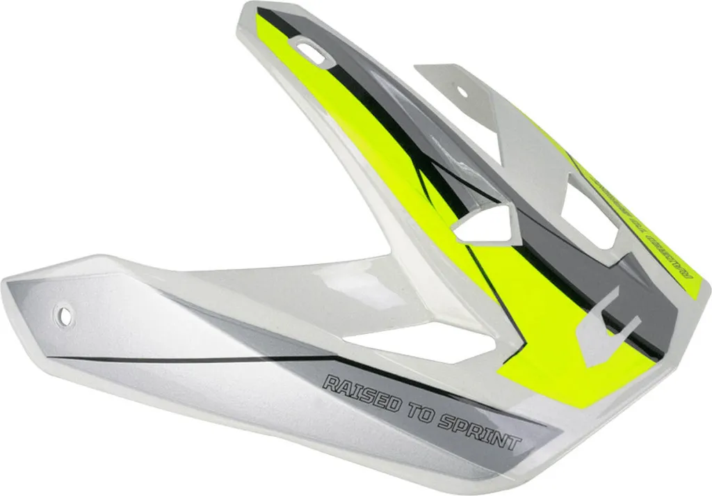 Visière blanche et jaune fluo pour casque CGM 155G RUSH Jet
