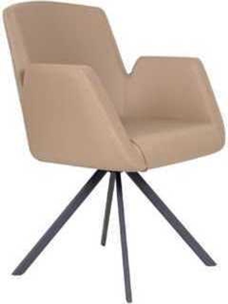 Stuhl Polsterung Kunstleder Bürostühle Modern Computer Stühle Möbel Beige Neu