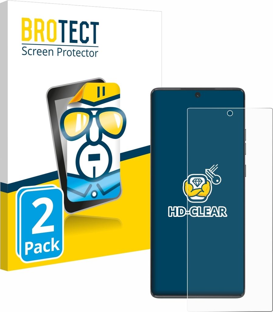 2x Für Motorola Moto G85 Schutzfolie BROTECT Displayschutz Display Schutz Folie Klar Transparent