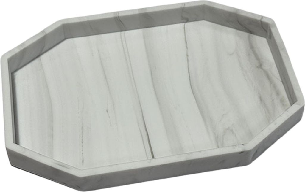 Kleines Badezimmer-Kosmetiktablett aus Silikon, Seifenschale für die Arbeitsplatte, wasserdicht, rutschfestes Design, Toilettentank, Schreibtisch-...