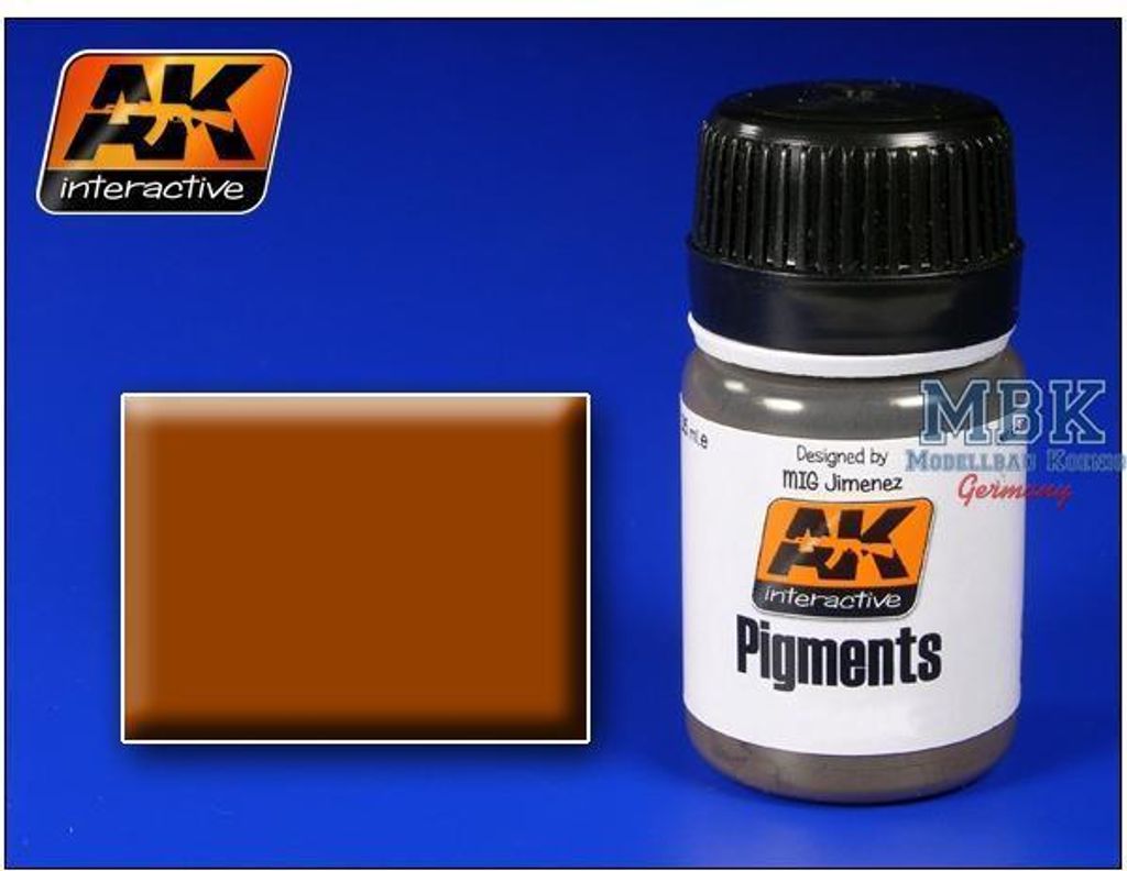 AK Interactive S.L. AK-043 Pigmenten, medium roestkleur Productafbeelding 