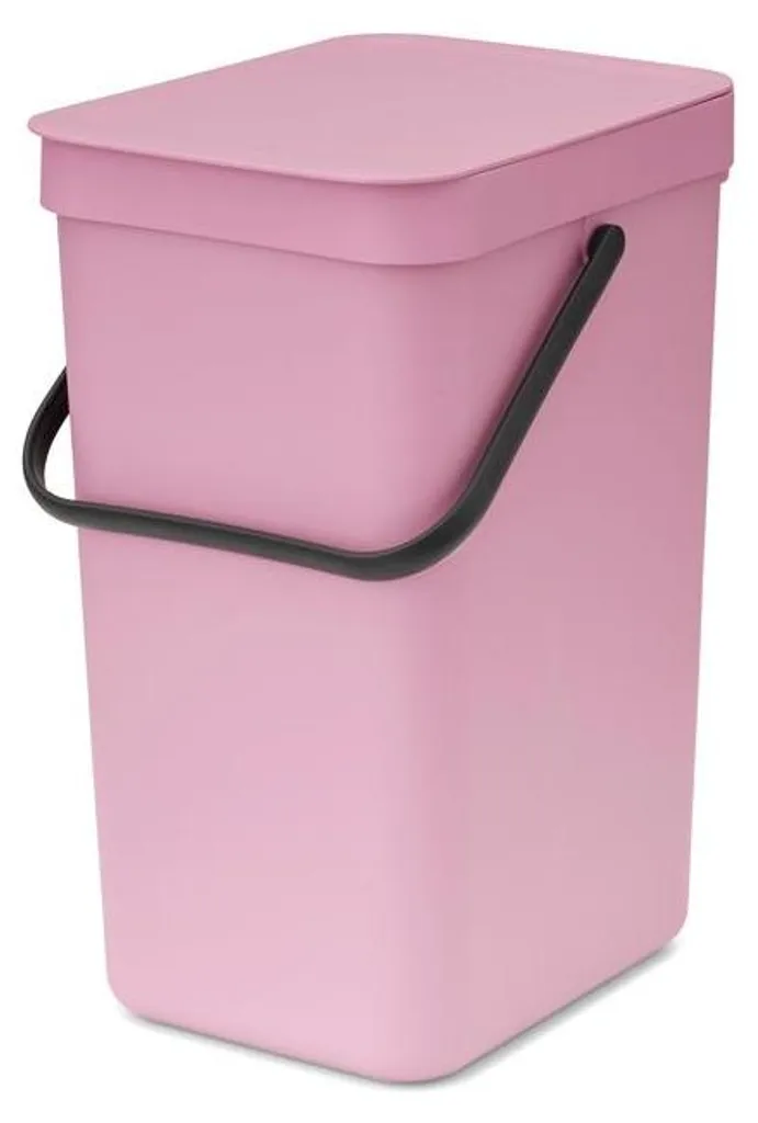 Poubelle Brabantia Sort & Go 12L Rose Lilas - Tri Sélectif Compact