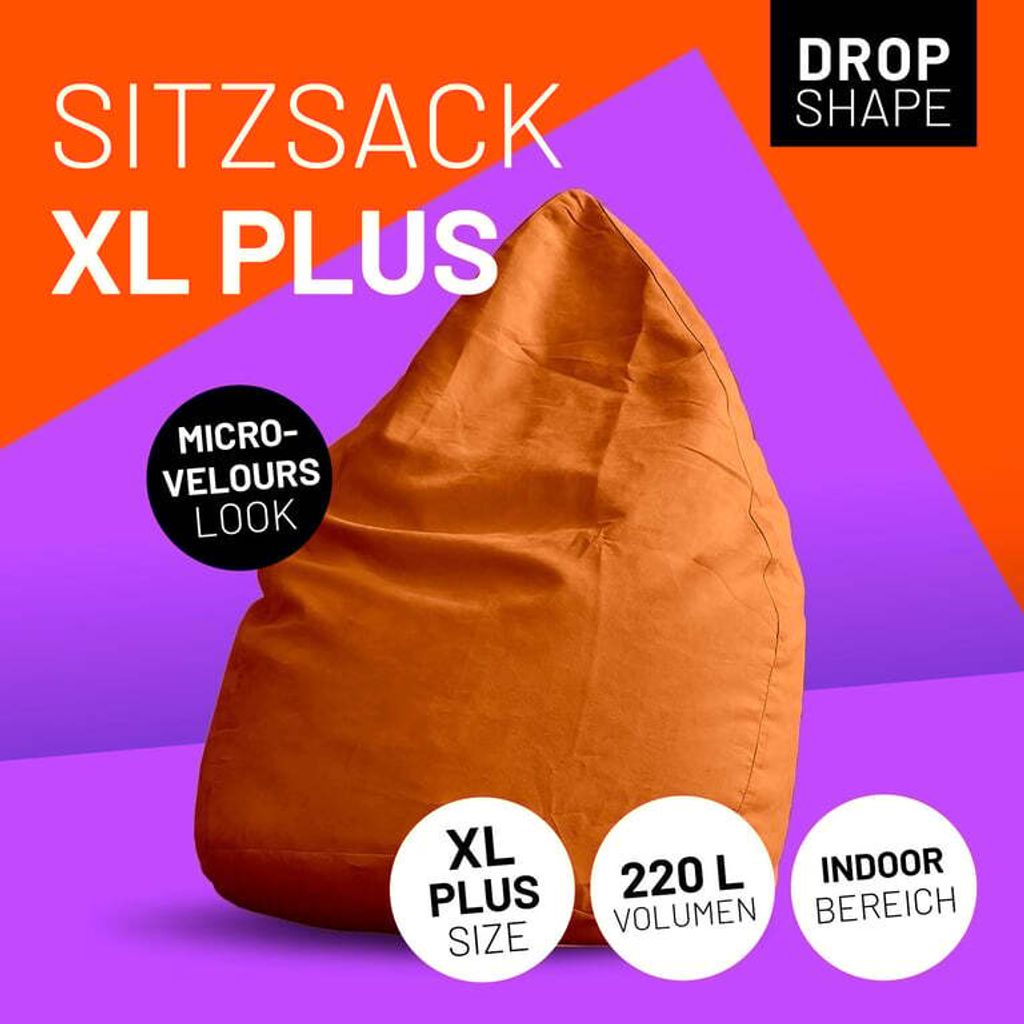 Lumaland Luxury XL PLUS Sitzsack stylischer Beanbag - 220L Produktbild 