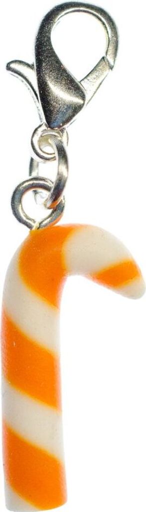 Zuckerstange Charm Miniblings Bonbon Weihnachten Lutscher süß Candy orange