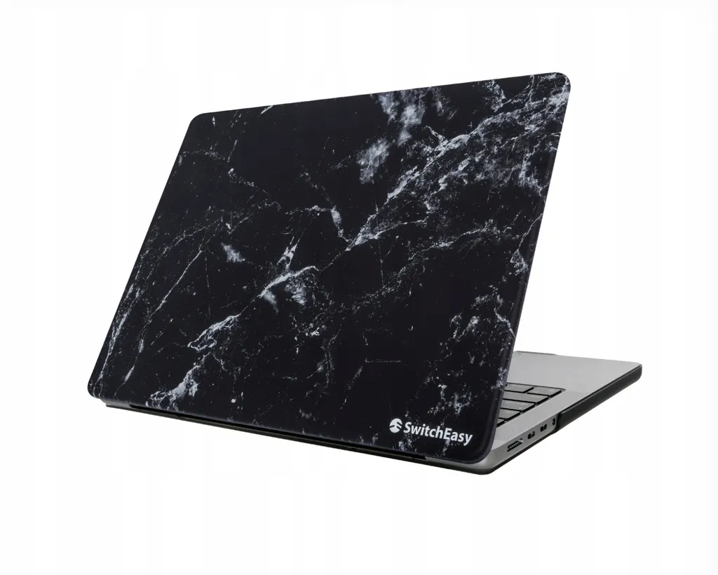 SwitchEasy Artist Marble Coque MacBook Pro 13 Marble Noir Protection Chic