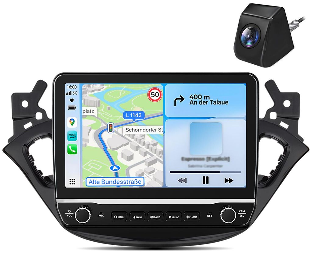 Autoradio Rückfahrkamera für Opel Corsa E 2015-2019 Adam Produktbild 