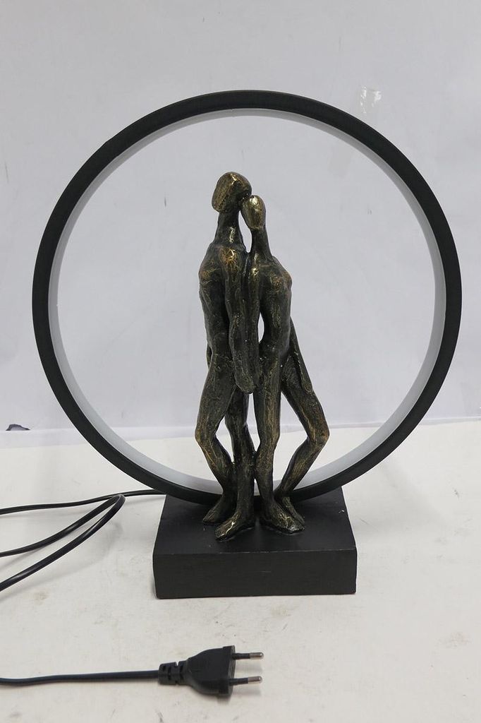 Gilde Tischleuchte (LED), rund, Herzleuchten, Paarmotiv, Imagen del producto 