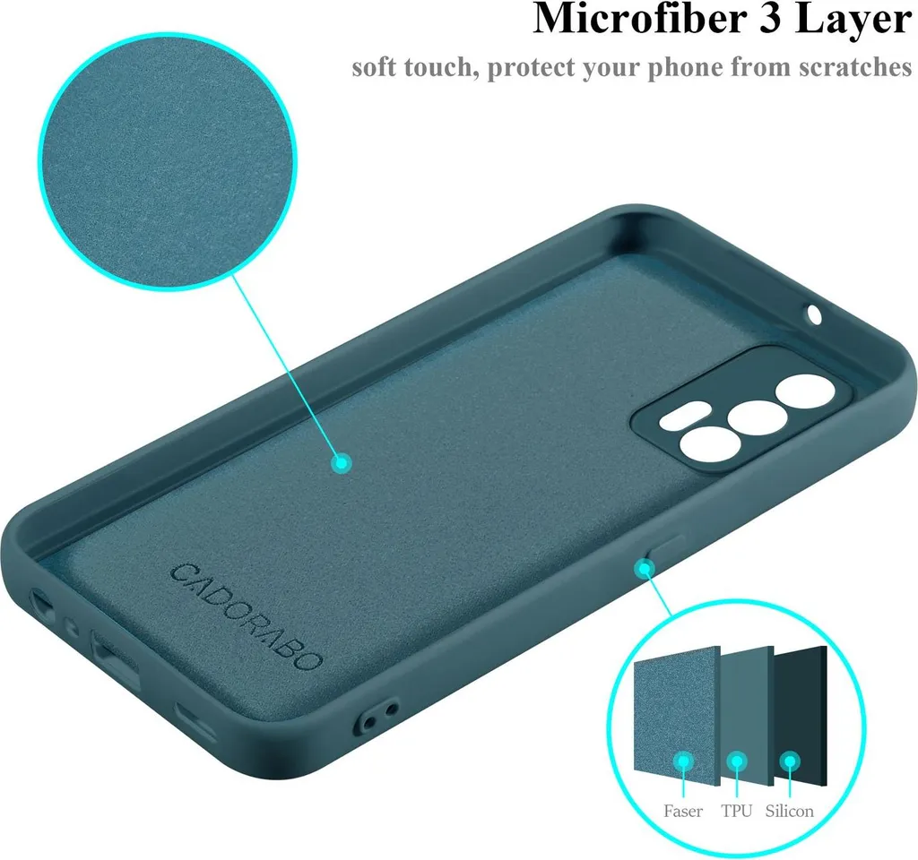 Custodia cover per Oppo Realme GT Master Edition in Tpu morbido nero opaco