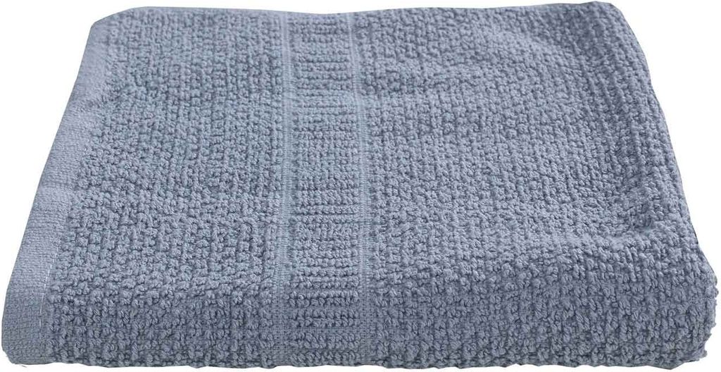 Handtuch - Grau - 50 x 90 cm - Baumwolle - Popcorn Design - 450 g/m²