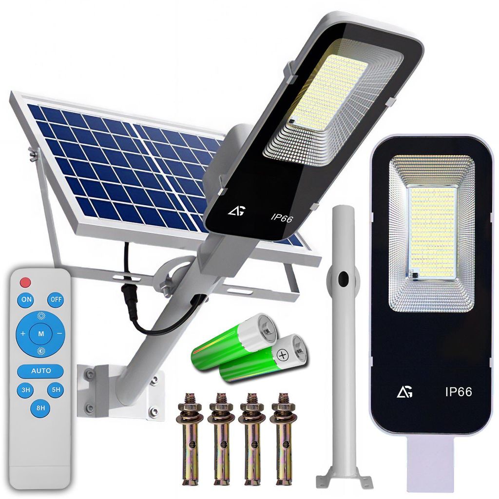 LED Solar Straßenlampe 1000W IP66 Solarpanel Fernbedienung Produktbild 