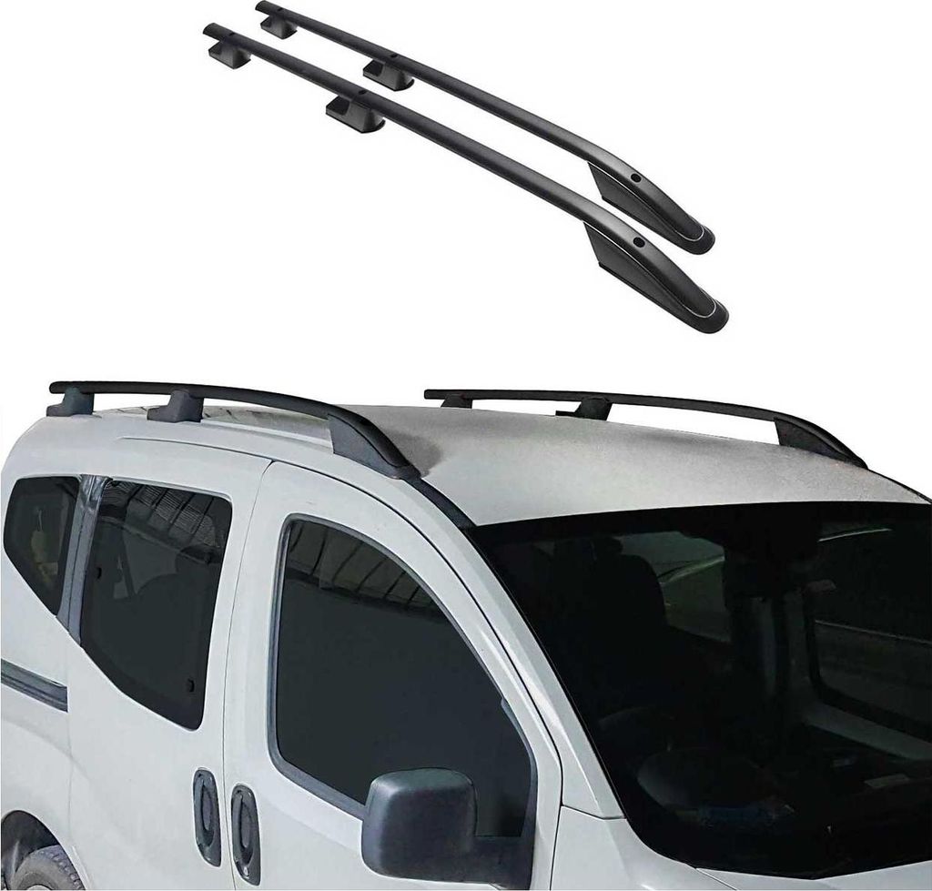 Alu Dachreling für Renault Trafic & Vivaro 2001-2014 Kurzer Schwarz