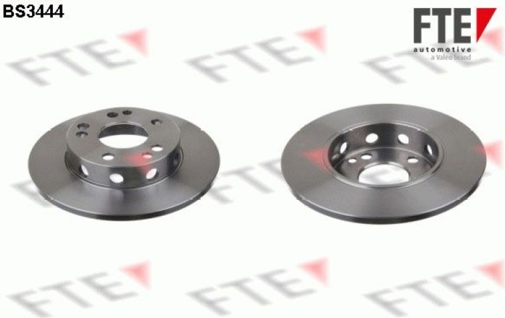 2 Bremsscheiben Vorderachse voll Ø 262 mm 11 mm FTE für MERCEDES-BENZ 190