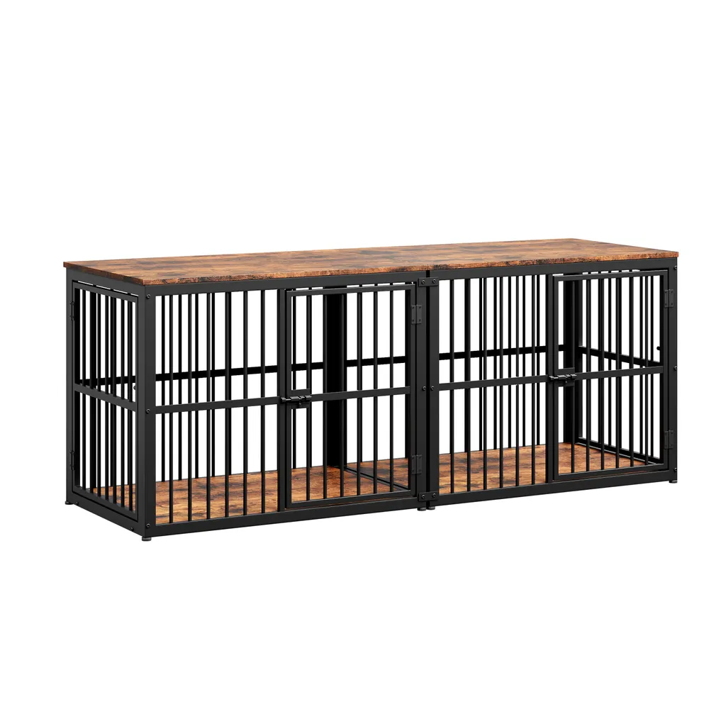 Meuble Cage Chien pour Salon - Solution de Couchage Décorative 84cm - 15